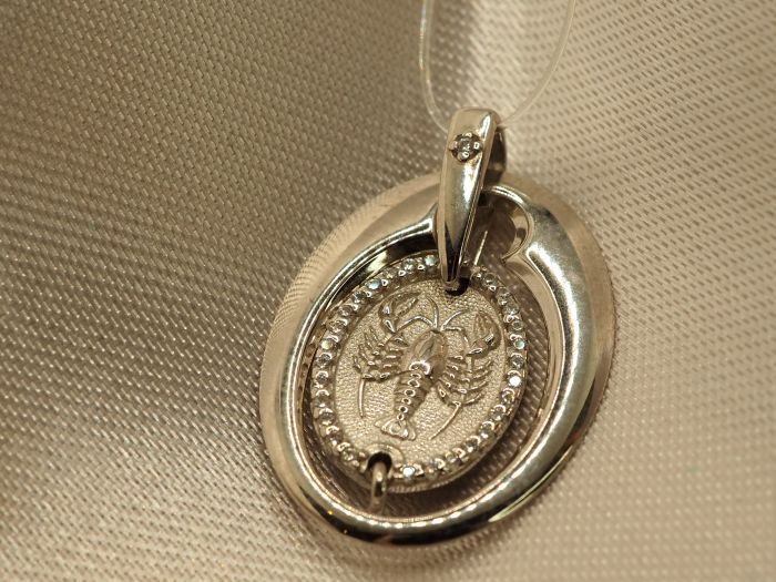 Ювелирная подвеска знак зодиака "Рак"-620