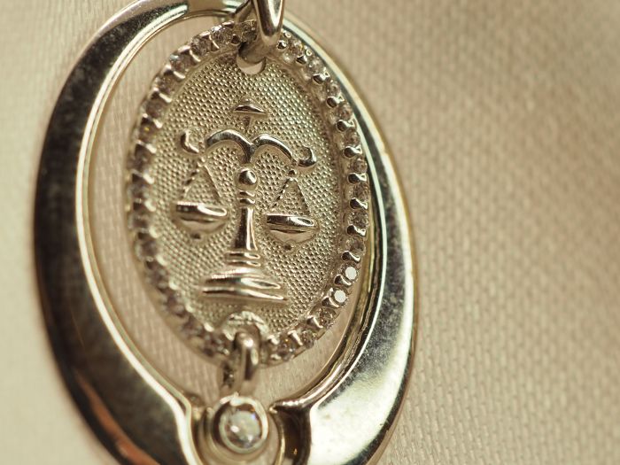Ювелирная подвеска знак зодиака "Весы"-638