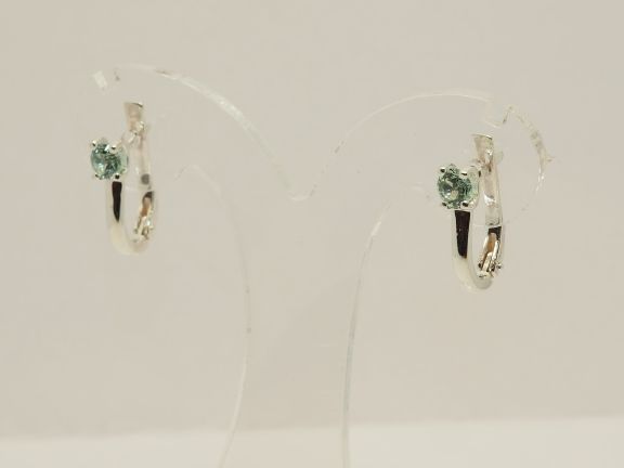 Серьги из серебра с бериллами 0.54 карат - 53