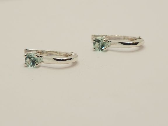 Серьги из серебра с бериллами 0.54 карат - 53